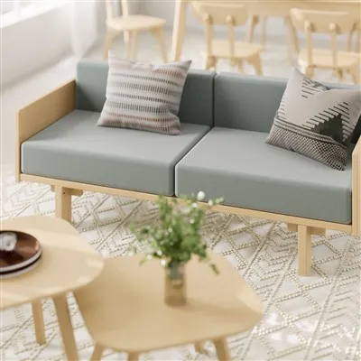 تصاميم أريكة خشبية 2 مقاعد